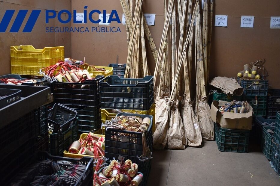 Apreendidos mais de 20 mil artigos pirotécnicos e uma tonelada de produtos explosivos em Braga e Aveiro