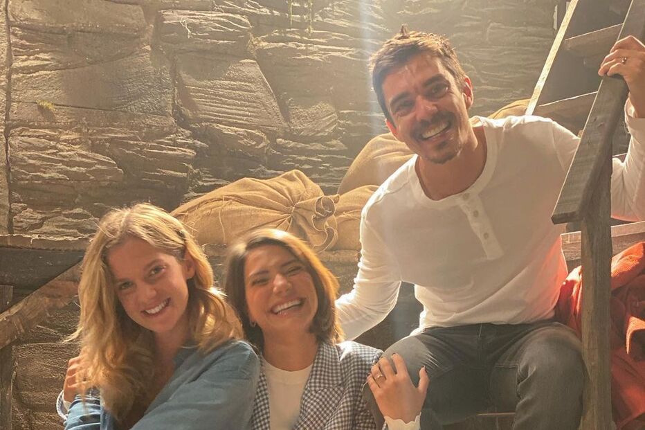 Carolina Carvalho nas gravações de 'A Serra'