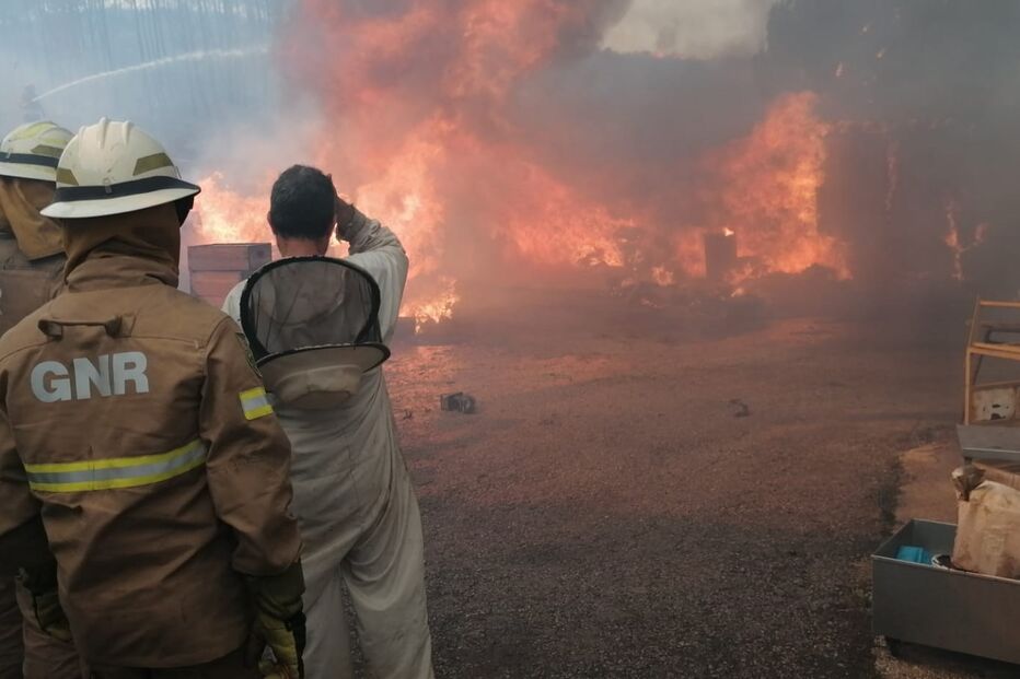 Centenas de operacionais combatem incêndio em Monchique