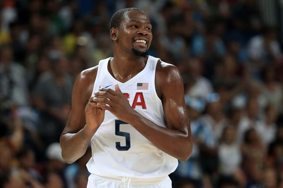 Kevin Durant nos Jogos Olímpicos de 2016, no Rio de Janeiro