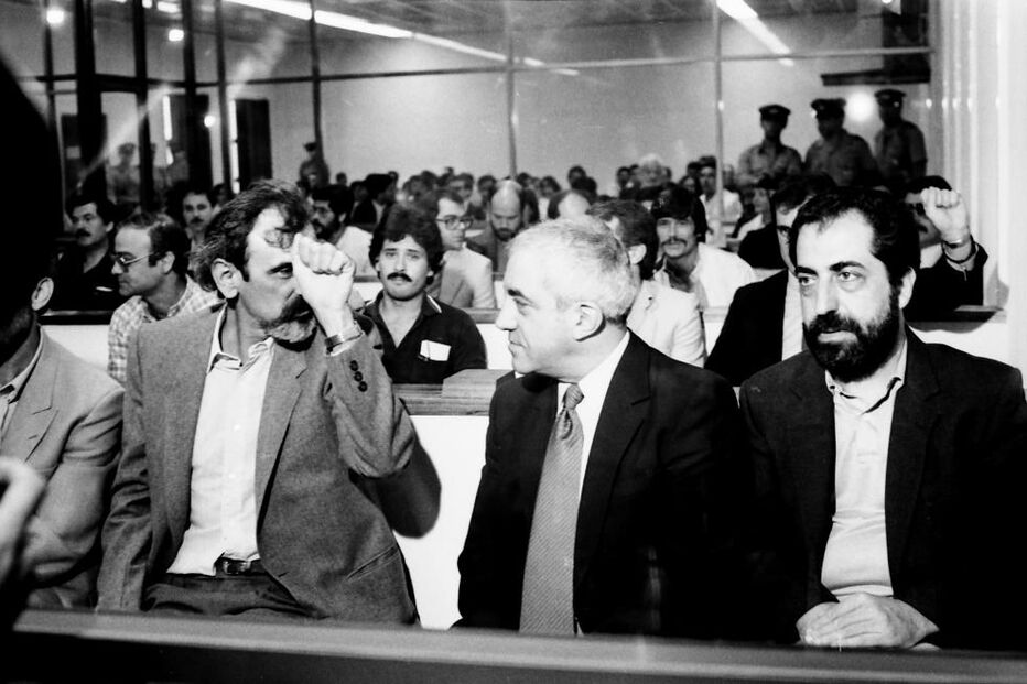 Em 1985 | Julgamento das FP-25 de Abril, no Tribunal do Monsanto