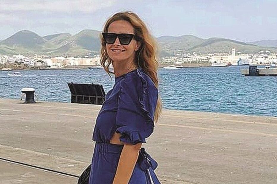 Cristina Ferreira durante uma paragem do barco 