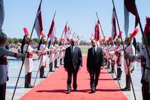 Marcelo Rebelo de Sousa na visita ao Palácio da Alvorada, Brasília onde se encontrou com Bolsonaro