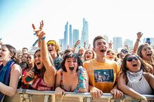 Festivaleiros no Lollapalooza