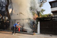 Incêndios na Grécia durante vaga de calor