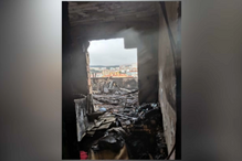 Fogo destruiu interior de alguns apartamentos