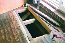 Alçapão de três metros na casa de Christian Brueckner  