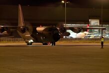 Chegada de grupo de afegãos e militares portugueses a Lisboa