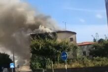 Incêndio em casa em Gondomar