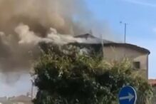 Incêndio em casa em Gondomar