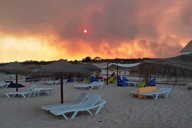 As imagens do fogo que está a devastar Castro Marim 