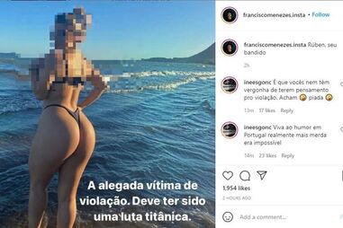 A imagem partilhada por Francisco Menezes