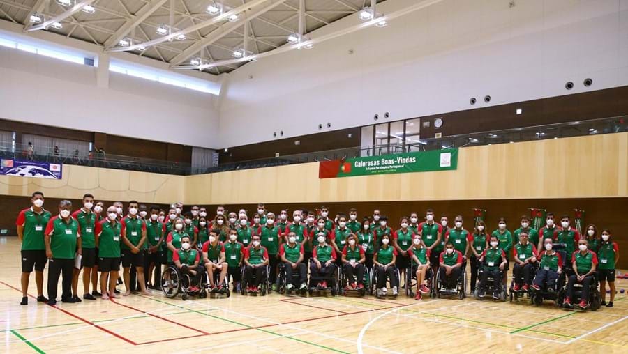 Missão Paralímpica em Tóquio recebida no Centro Desportivo de Kanagawa