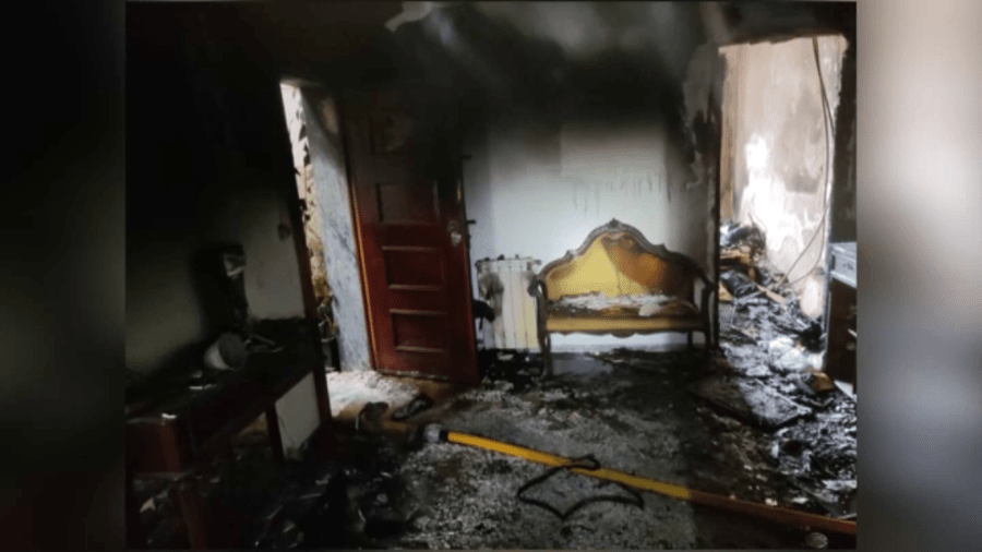 Fogo destruiu interior de alguns apartamentos