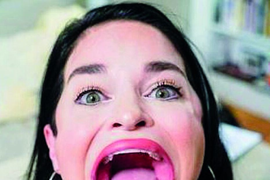 Samantha Ramsdell tem a maior boca do mundo