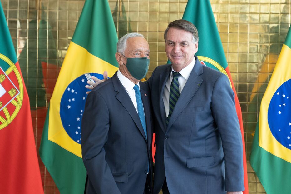 Marcelo Rebelo de Sousa com Bolsonaro
