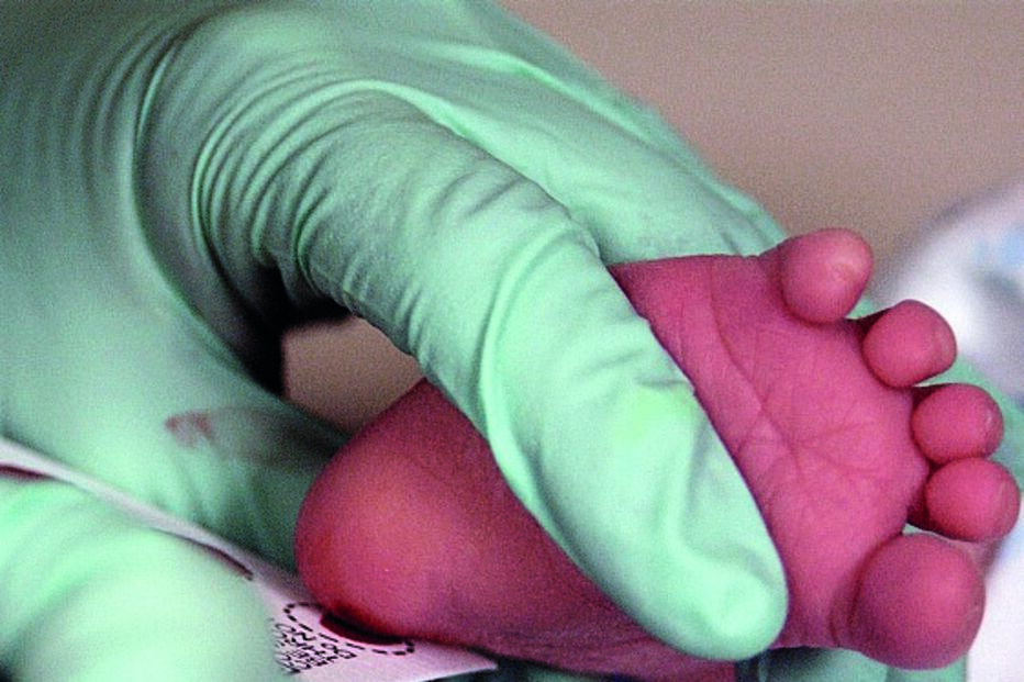 bebés, teste do pezinho