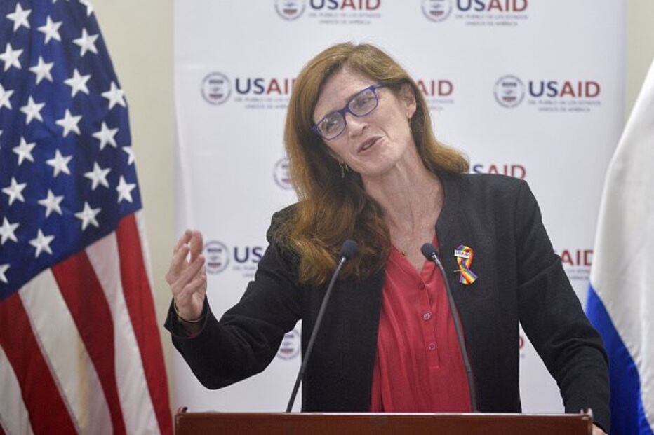 Diretora da Agência Americana para o Desenvolvimento Internacional, Samantha Power,