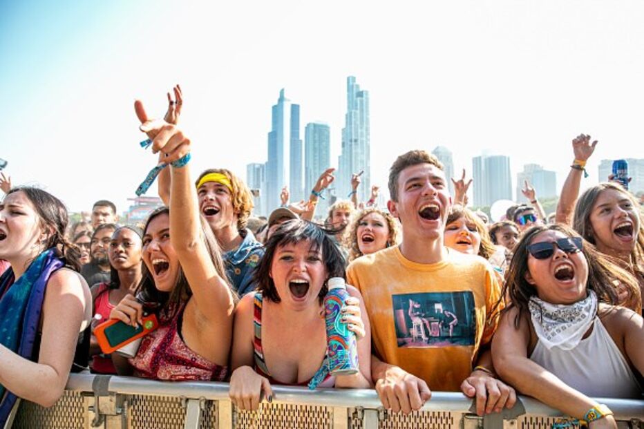 Festivaleiros no Lollapalooza