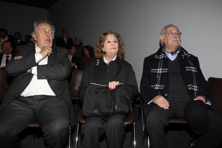 Eunice Muñoz com Nicolau Breyner e Ruy de Carvalho