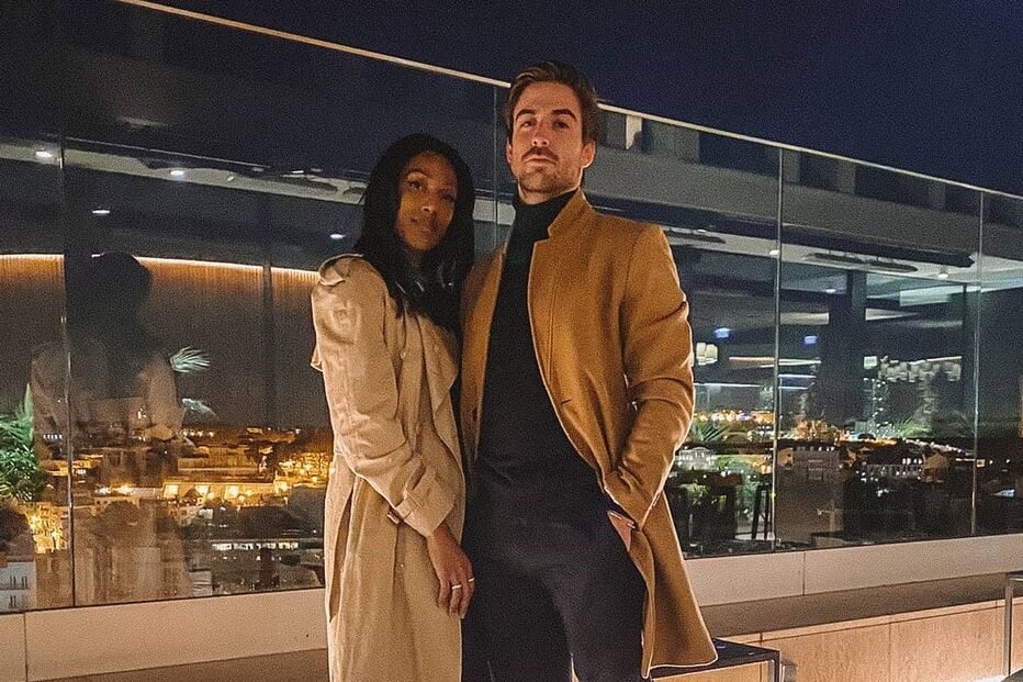 Patrícia Mamona com o namorado Diogo Antunes