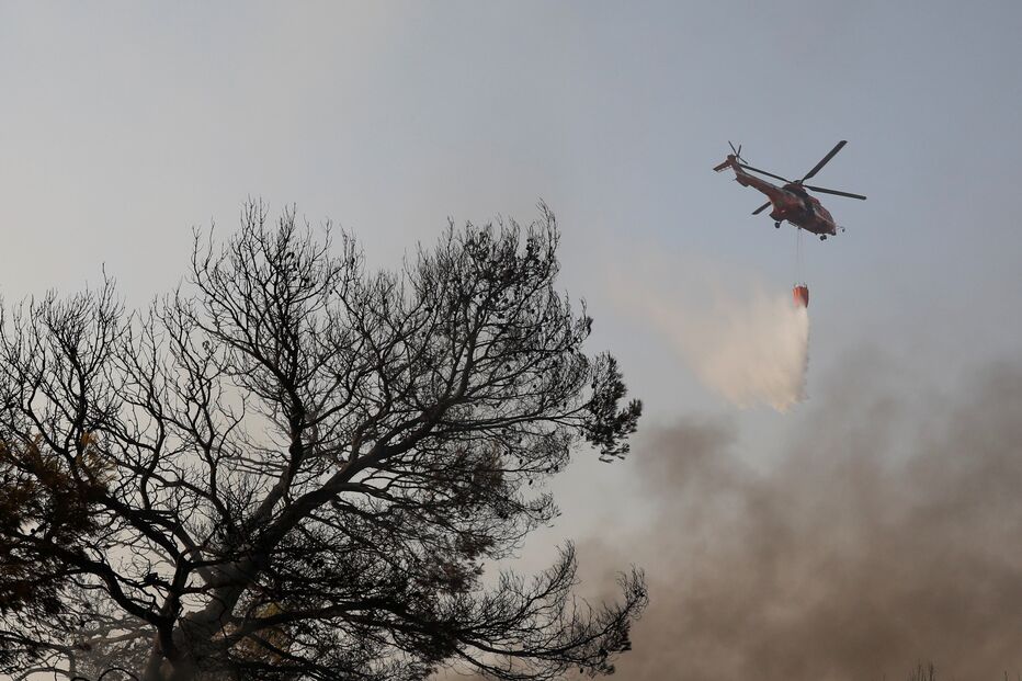 Incêndios na Grécia durante vaga de calor