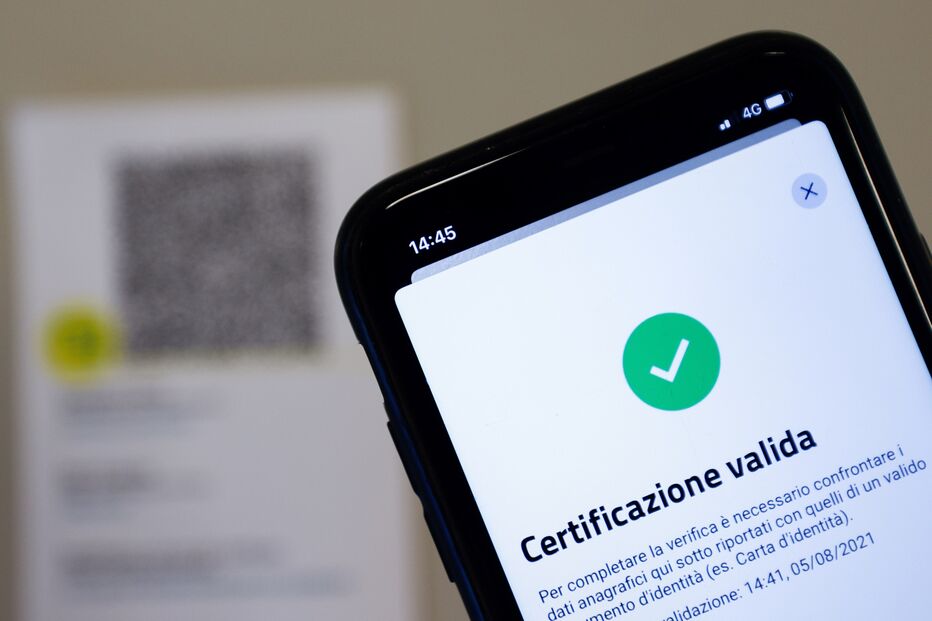 Certificado digital Covid em Itália