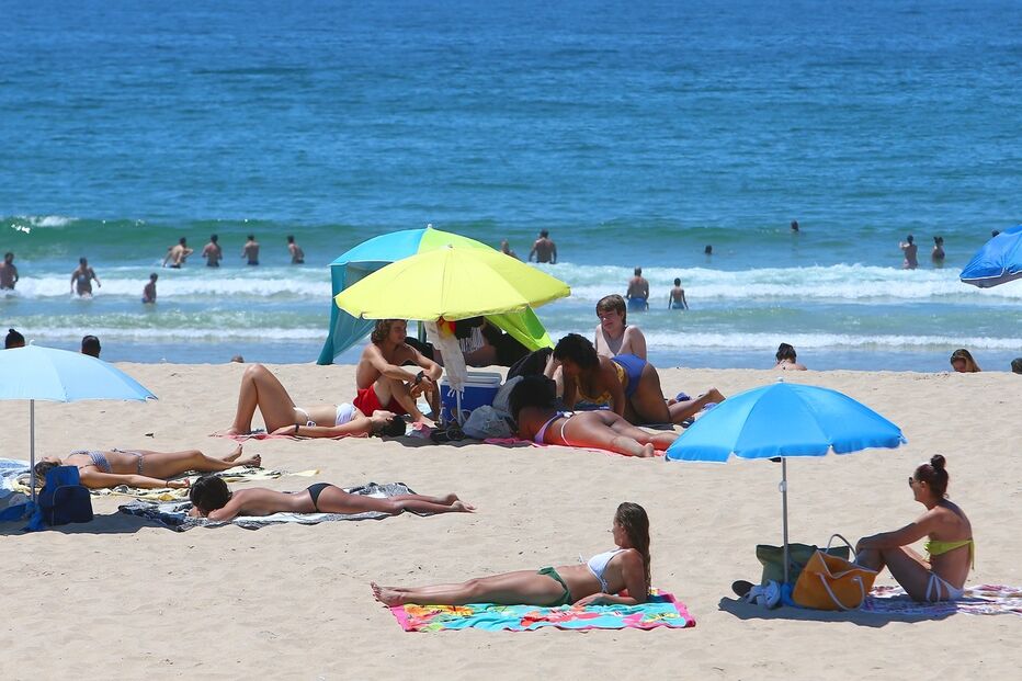 Calor, ar quente, verão, praia