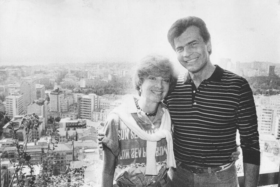 Tarcísio Meira e a mulher Glória Menezes 