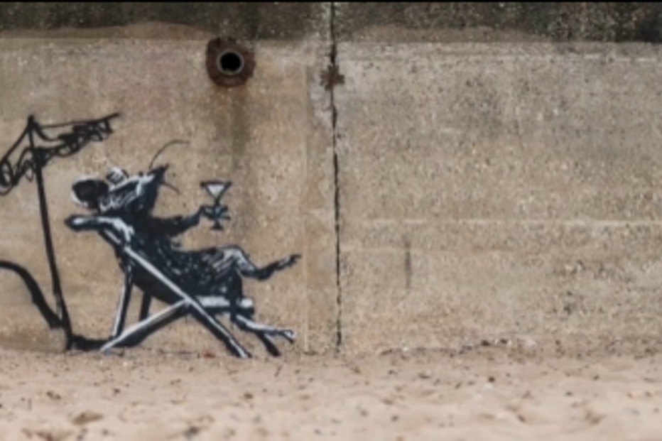 Mural de Bansky vandalizado dois dias depois de ser inaugurado
