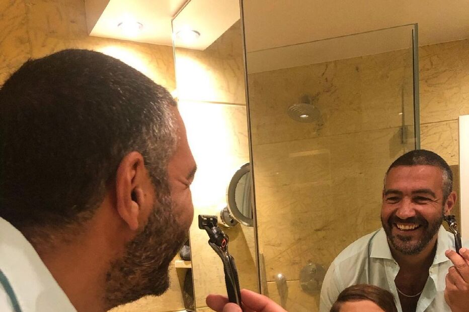 Alexandre Esteves de Oliveira com os filhos