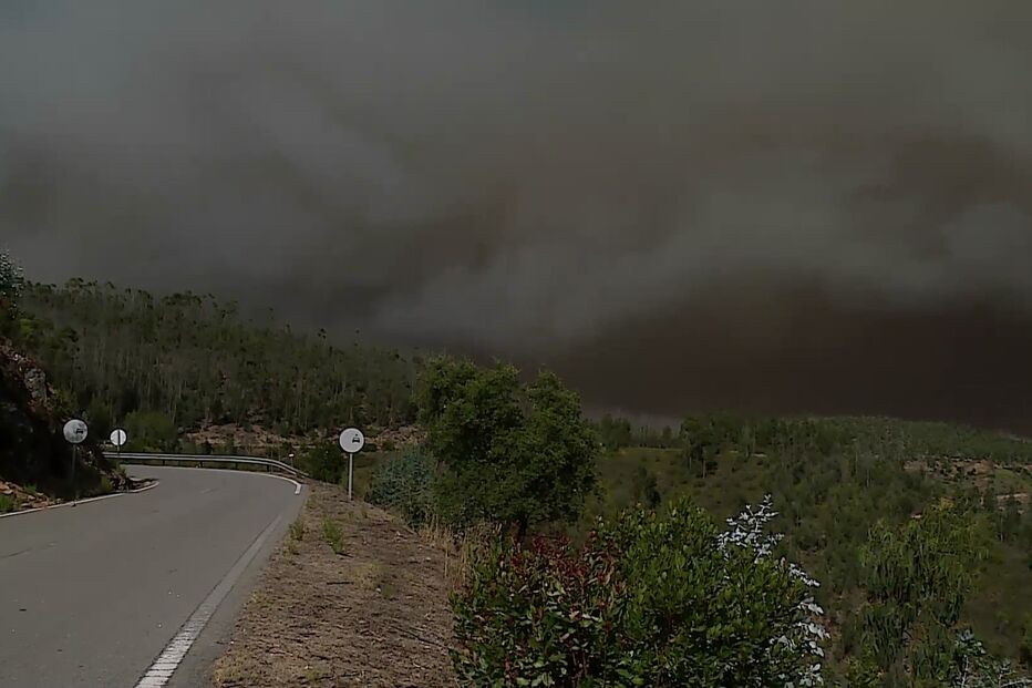 O céu ficou cinzento no concelho de Odemira