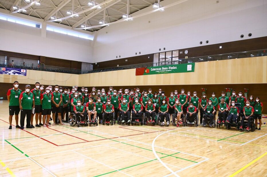 Missão Paralímpica em Tóquio recebida no Centro Desportivo de Kanagawa