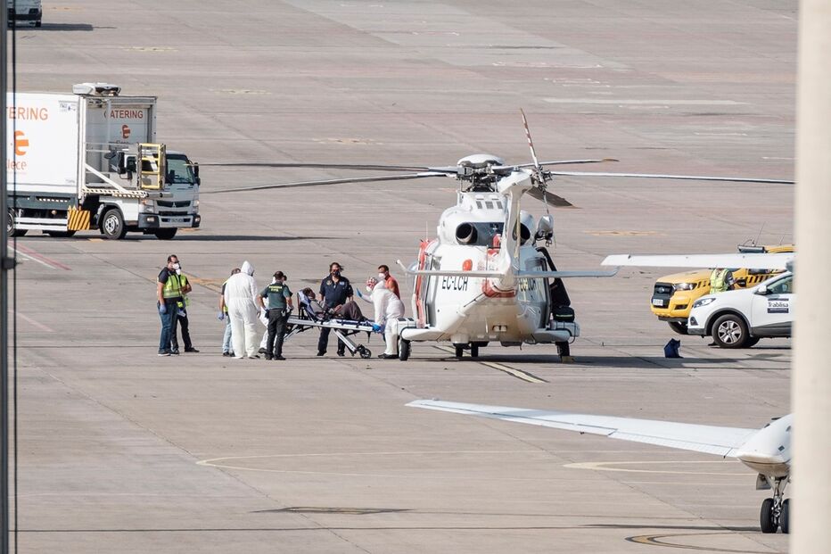 Sobrevivente foi levada para um hospital de Las Palmas, visivelmente abalada e desidratada