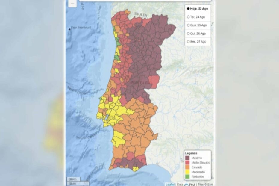 Mapa de risco de incêndio