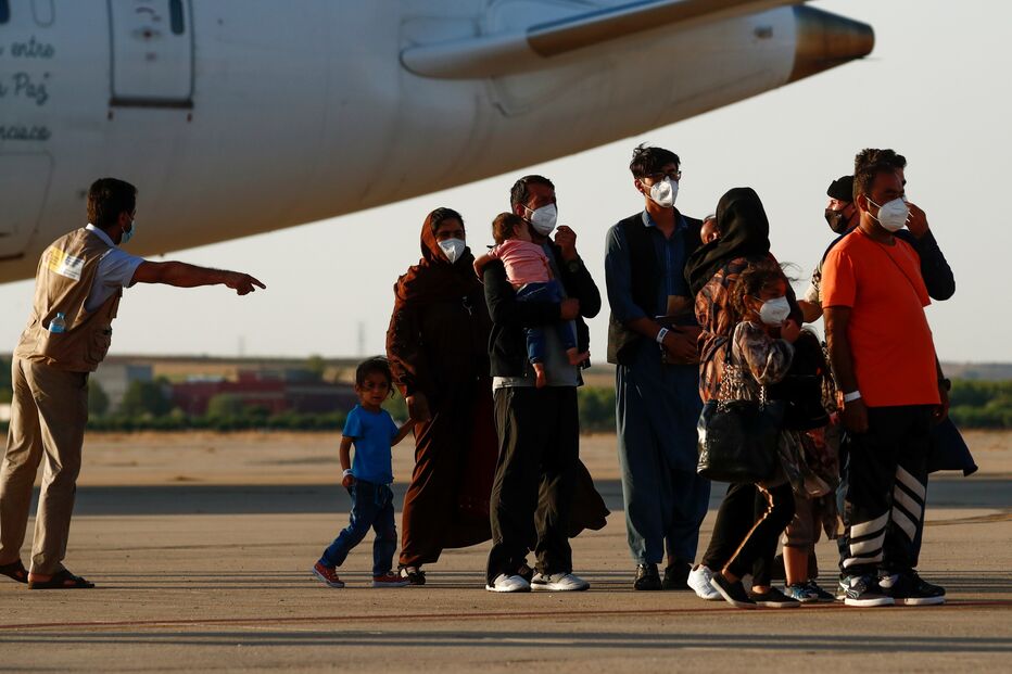 Afegãos chegam a Madrid