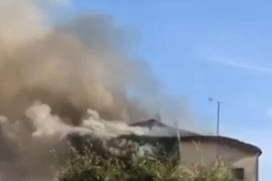 Incêndio em casa em Gondomar