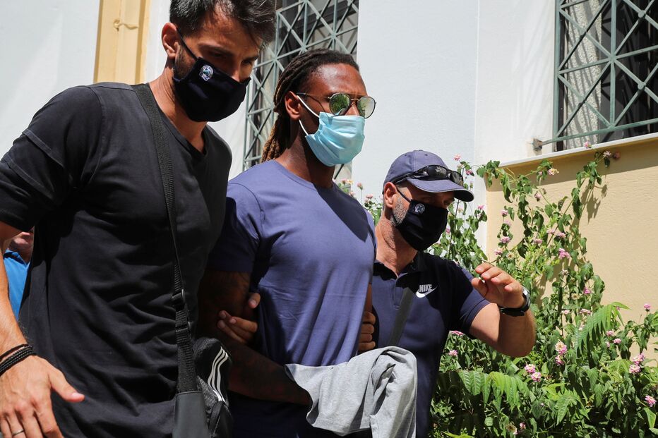 As imagens de Rúben Semedo após a detenção na Grécia por alegada violação