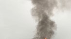 Incêndio em reboque de camião em Albergaria-a-Nova. Veja as imagens