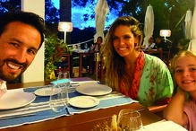 César Peixoto, Diana Chaves e a filha Pilar