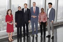 Harry e Meghan visitaram o World Trade Center