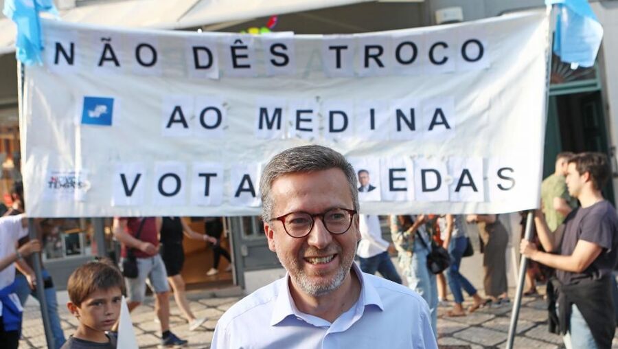 Carlos Moedas, candidato à Câmara Municipal de Lisboa pela coligação "Novos Tempos" (PSD/CDS-PP/PPM/MPT/Aliança)