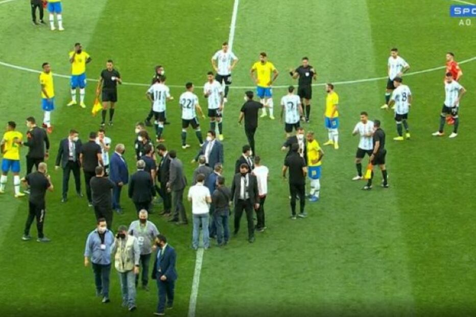 Autoridade sanitária interrompe jogo Brasil-Argentina	