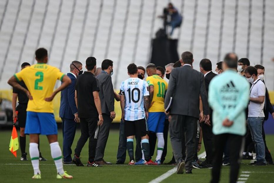Autoridade sanitária interrompe jogo Brasil-Argentina	