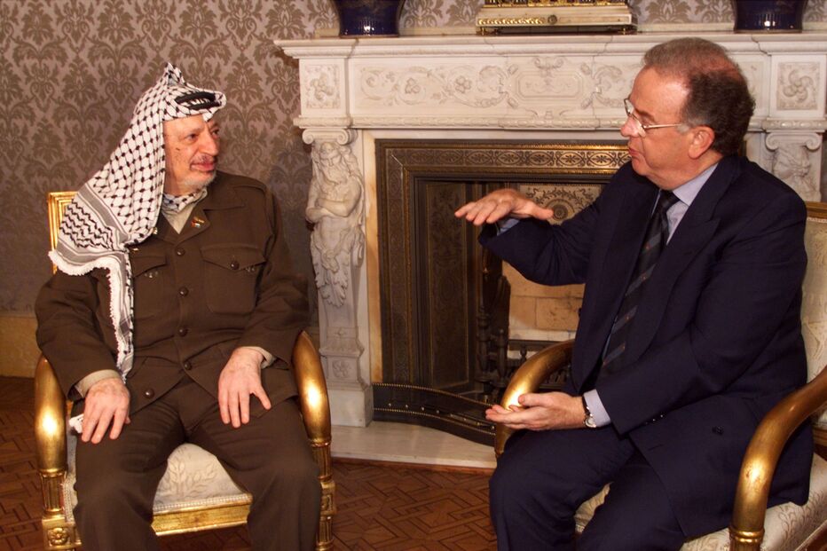 Arafat e Jorge Sampaio 