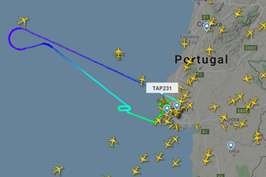 Avião da TAP com destino a Washington volta para trás e aguarda aterragem em Lisboa