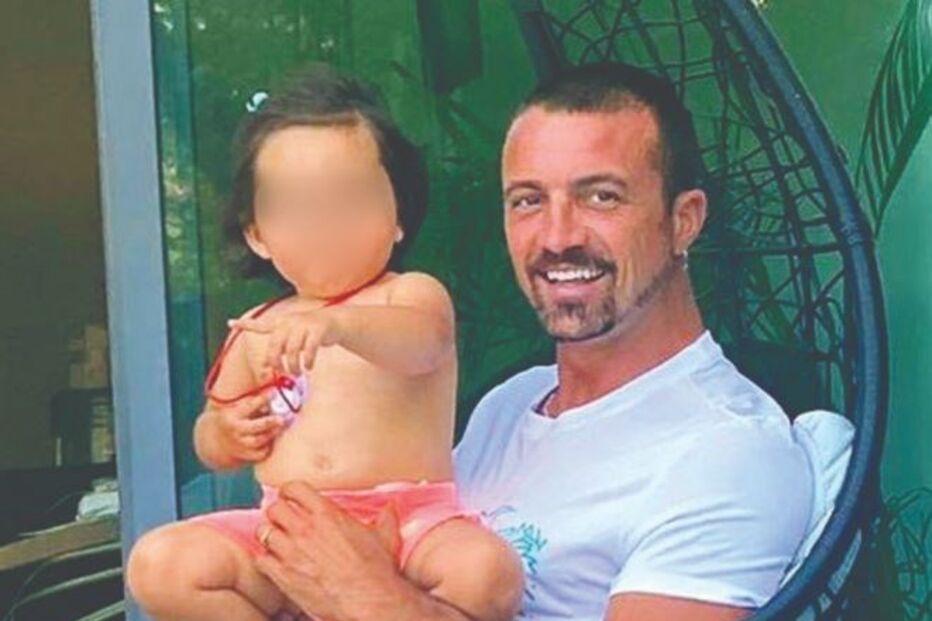 João Baptista com a filha Maria Clara