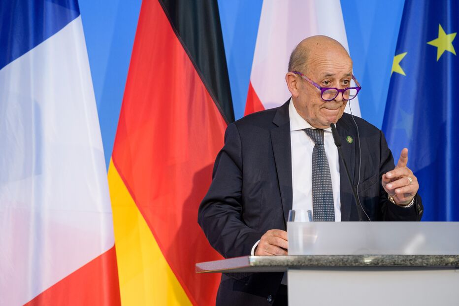 Chefe da diplomacia francesa, Jean-Yves Le Drian 