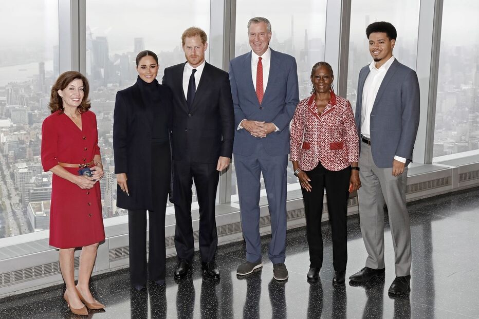 Harry e Meghan visitaram o World Trade Center