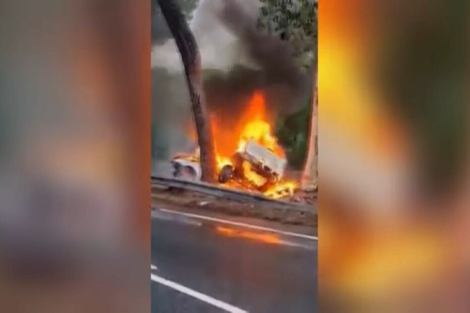 Três mortos em despiste seguido de incêndio na EN10 no Montijo